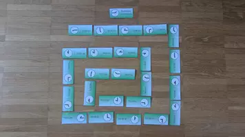 Vorschau - Spiele - Uhrendomino: Viertel Stunden, ohne Ziffern, schwarze Zeiger (V2) - Seite 3
