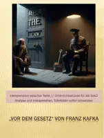 Vorschau - Stundenentwürfe - Franz Kafka: Vor dem Gesetz, Analyse & Interpretation - Deckblatt