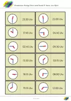 Vorschau - Spiele - Uhrendomino: Viertel Stunden, ohne Ziffern, 24 h (V1) - Seite 2