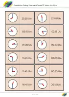 Vorschau - Spiele - Uhrendomino analog viertel Stunde blanko ohne Ziffern (V2) - Seite 2