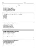anteprima - Quiz - Scrivere brevi frasi su animali e oggetti di uso quotidiano - Quiz - Pagina 2