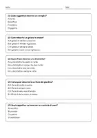 anteprima - Quiz - Scrivere brevi frasi su animali e oggetti di uso quotidiano - Quiz - Pagina 3
