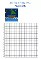 anteprima - Materiale di supporto/inclusione - Attività di Coding e pixel art...nel mare! - Pagina di copertina
