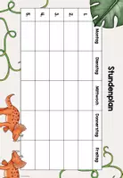 Vorschau - Mal- und Bastelvorlagen - Stundenplan für die Dinoklasse - Seite 3