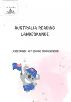 Vorschau - Arbeitsblätter - Australia Reading Landeskunde - Deckblatt