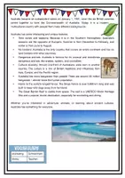 Vorschau - Arbeitsblätter - Australia Reading Landeskunde - Seite 2
