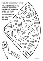 Vorschau - Mal- und Bastelvorlagen - Bastelprojekte für die Einschulung - Wachsendes Kunst Materialpaket für den Schulstart - Seite 2