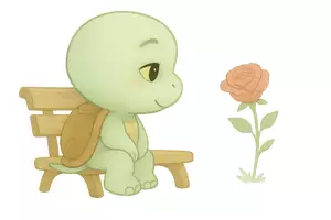 Vorschau - selbst erstellte Cliparts/Grafiken - Stickerpaket „Kleine Schildkröte“ – Emotionen & Alltag - Seite 2
