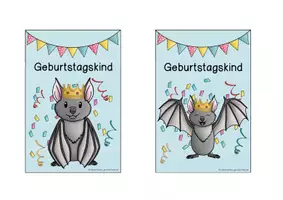 Vorschau - Bildkarten - Fledermausklasse - Geburtstagsschilder / Geburtstagsaufsteller - Seite 2
