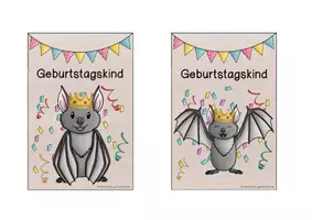 Vorschau - Bildkarten - Fledermausklasse - Geburtstagsschilder / Geburtstagsaufsteller - Seite 3