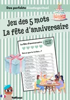 Vorschau - Arbeitsblätter - Jeu des 5 mots - La fête d'anniversaire (Einstiegsritual) - Deckblatt