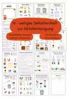 Vorschau - Arbeitsblätter - Selbstlernheft zur Abfallentsorgung / Müllsortierung - Deckblatt