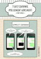 Vorschau - selbst erstellte Cliparts/Grafiken - Drei editierbare Messenger Vorlagen für Pages - Deckblatt