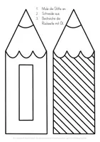 Vorschau - Mal- und Bastelvorlagen - Fensterdeko Einschulung Stifte Schulanfang Fensterbilder Öltrick Kunst - Seite 3