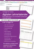 Vorschau - Lehrpläne/Lehrermaterial - Digitaler Lehrerkalender: Vorlage 2025/26/Dauerkalender - Deckblatt