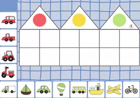 Aperçu - Apprentissages en autonomie - 🏠 Maisons des couleurs – Les véhicules - Page 1