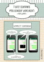 Vorschau - selbst erstellte Cliparts/Grafiken - Drei editierbare Messenger Vorlagen für Word - Deckblatt