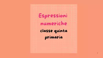 anteprima - Materiale di supporto/inclusione - Espressioni numeriche - Pagina di copertina