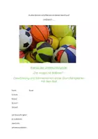 Vorschau - Stundenentwürfe - Unterrichtsbesuch: Grundfertigkeiten mit dem Ball - Deckblatt