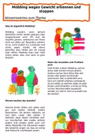 Vorschau - Arbeitsblätter - Mobbing wegen Gewicht erkennen und stoppen - Wissenswertes und Aufgaben - Seite 3