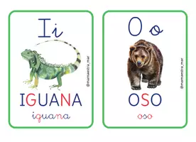 Vista previa - Decoración del aula - FLASHCARDS VOCALES ANIMALES ACUARELA @mamaestra_mar - página 2