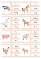 Vorschau - Spiele - Englische Klammerkarten - Farm Animals - Seite 3