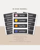 Voorbeeld - Dagritmekaarten Compleet Krijtbord | Printable | Klassenorganisatie | Klassenmanagement - Pagina 2
