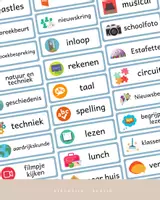 Voorbeeld - Dagritmekaarten Compleet Lichtblauw | Printable | Klassenorganisatie | Klassenmanagement - Pagina 3
