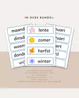 Voorbeeld - Dagritmekaarten Compleet Lichtblauw | Printable | Klassenorganisatie | Klassenmanagement - Pagina 2
