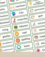 Voorbeeld - Dagritmekaarten Klassenset Compleet | Printable Groen | Klassenorganisatie | Klassenmanagement | Whiteboard Kaartjes | Onderwijs - Pagina 3
