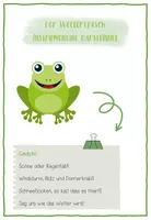 Vorschau - Mal- und Bastelvorlagen - Der Wetterfrosch - Das Wetter - Seite 1