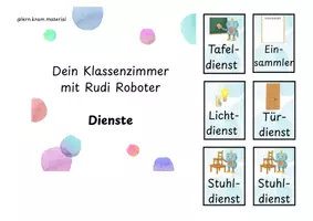 Vorschau - Poster - Dienste Wandmaterial mit Rudi Roboter - Seite 1