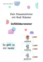 Vorschau - Poster - Gefühlsbarometer, Wandmaterial mit Rudi Roboter - Deckblatt