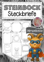 Vorschau - Arbeitsblätter - Steinbockklasse Steckbriefe zum Kennenlernen - Deckblatt