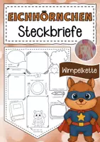 Vorschau - Arbeitsblätter - Eichhörnchenklasse Steckbriefe zum Kennenlernen - Deckblatt