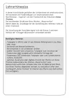 Vorschau - Stundenentwürfe - Fledermaus am Vollmondhimmel in 3D nach Alma Thomas - Kunstidee Herbst, Halloween, Kunst Grundschule - Seite 1