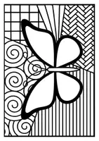 Vorschau - Mal- und Bastelvorlagen - Pop-Art Malvorlagen: Schmetterlinge - Seite 3