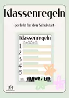 Vorschau - Arbeitsblätter - Klassenregeln erstellen - Deckblatt