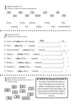 Voorbeeld - Materiaal pakket Engels: The numbers 1-100 - Pagina 1