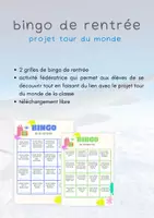 Aperçu - Jeux - bingo de rentrée tour du monde - Page de couverture