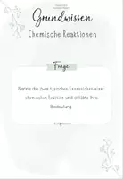 Vorschau - Merkblätter - Chemische Reaktionen: Dalton, Energie, Katalyse, Massenerhaltung, Verbrennung | Chemie 8 | Grundwissenskarten - Seite 3