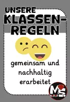 Vorschau - Unterrichtsreihen - Klassenregeln - gemeinsam und nachhaltig erarbeitet - Deckblatt