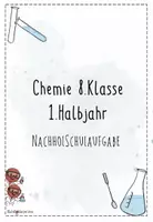 Vorschau - Klassenarbeiten - Chemie 8 Schulaufgabe | Stoffe + chemische Reaktionen II - Deckblatt