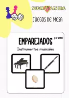 Vista previa - Juegos / Gamificación - EMPAREJADOS Instrumentos musicales. A lo grande - Portada