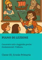 anteprima - Piani di lezione - Conoscere miti e leggende greche fondamentali: l’Odissea - Pagina di copertina