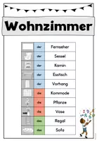 Vorschau - Spiele - Spielerisches Wortschatzmaterial: Wohnzimmer (DaZ/DaF) - Seite 2