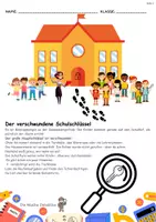 Vorschau - Arbeitsblätter - Der geklaute Schulschlüssel - Deckblatt