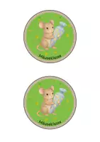 Vorschau - Mal- und Bastelvorlagen - Umhängeschilder Einschulung Maus / Mäuseklasse - Seite 2