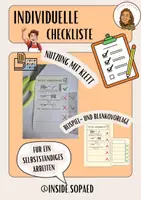 Vorschau - Bildkarten - Individuelle Checkliste für individuelle Zielvereinbarungen - Deckblatt