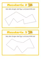 Vorschau - Aufgabenkarten - Längen messen (Kartei und Kopiervorlagen) - Seite 2